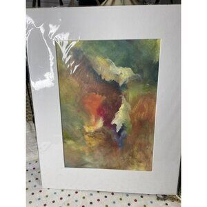 Original Abstract Watercolor – “Veil of Color” – 16x20 – Unframed